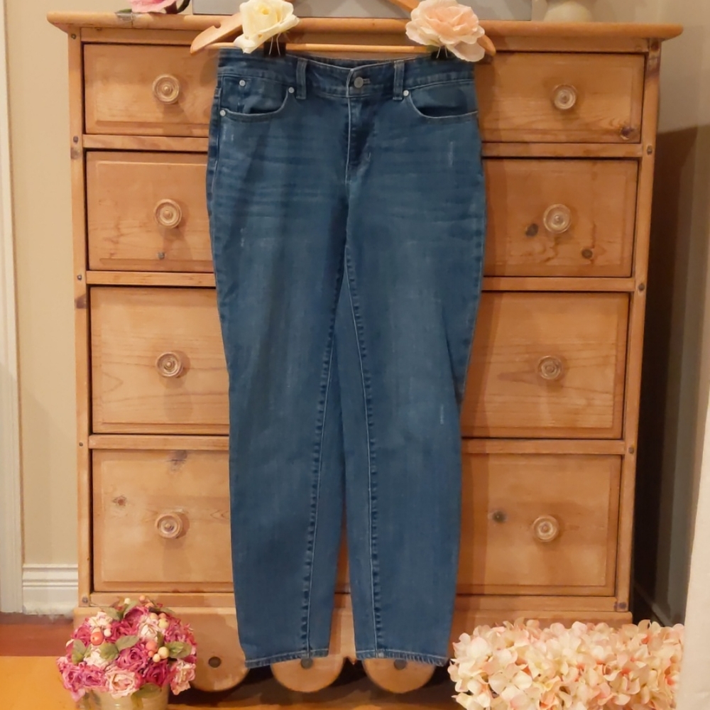 Talbots Flawless Five-Pocket Boyfriend Jeans Curvy